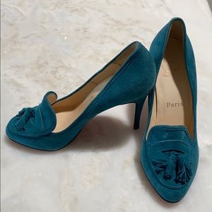 Christian Louboutin Steva Suede Tassel Pumps